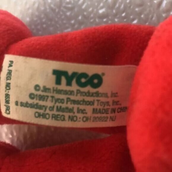 Vintage 1997 Tyco Sesame Street Elmo Plush Toy Stuffed Animal Red - Picture 3 of 13